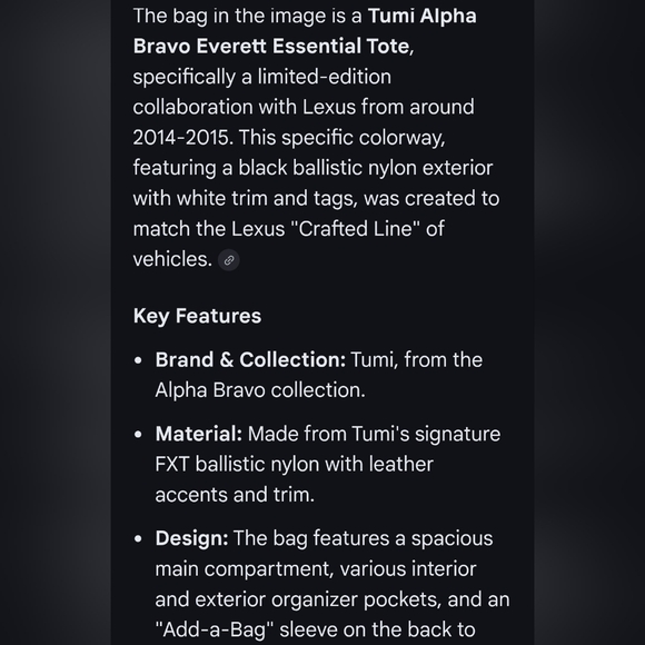 Tumi Alpha Bravo Essential Duffle Bag - Picture 13 of 14